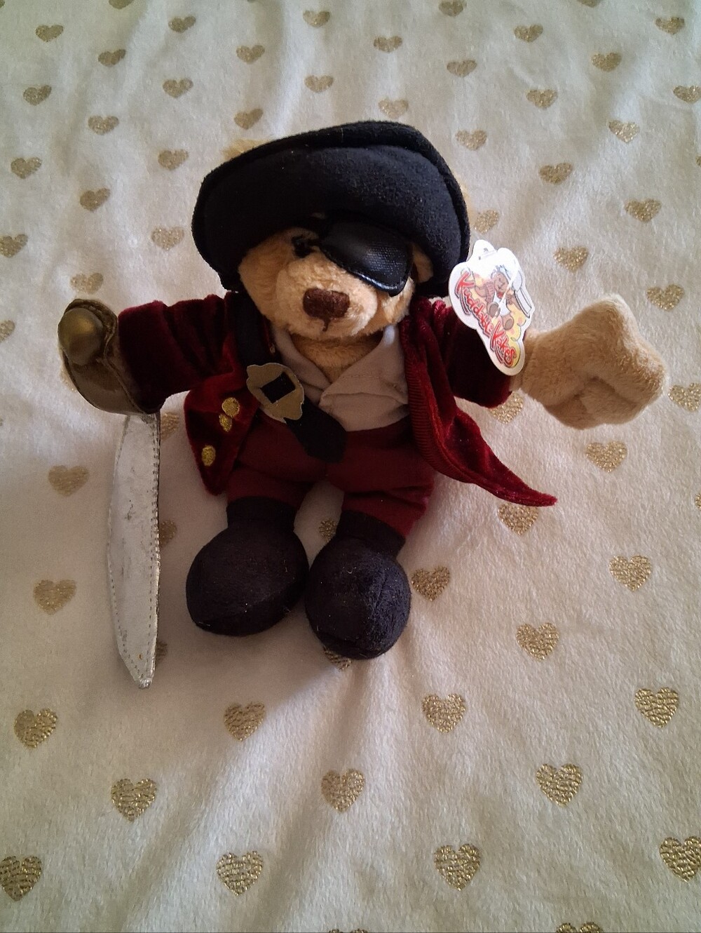 10/$40 Kuddable Kakes Plush Pirate Teddy Toy